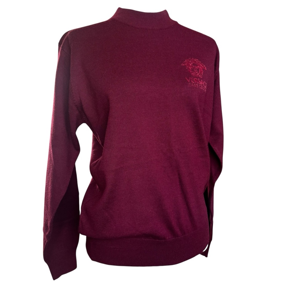 Vintage 1990’s Authentic Versace Jeans Logo Pullover Sweater